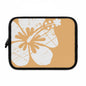 "The Classic Hibiscus" Laptop Sleeve - Distressed Orange