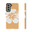 "The Classic Hibiscus" Phone Cover - Distressed Orange