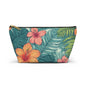 "Tropical Vibes" Accessory Pouch w T-bottom