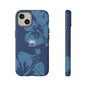 "The Classic Hibiscus" Phone Cover - Distressed Blue