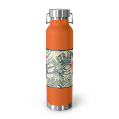 Tropicali Copper Insulated Bottle with cap, 22oz