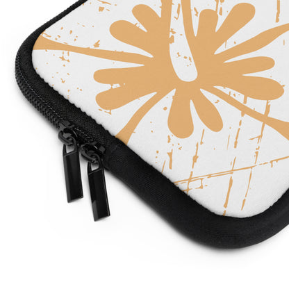 "The Classic Hibiscus" Laptop Sleeve - Distressed Orange