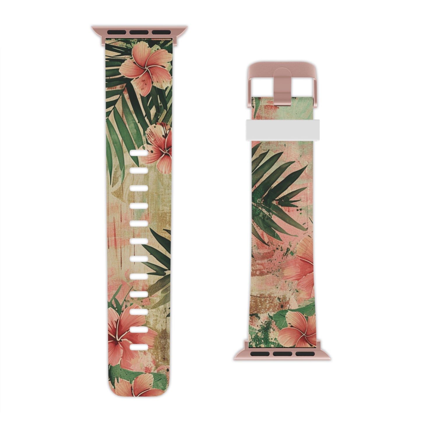 "Hibiscus in Watercolors" Watch Band for Apple Watch