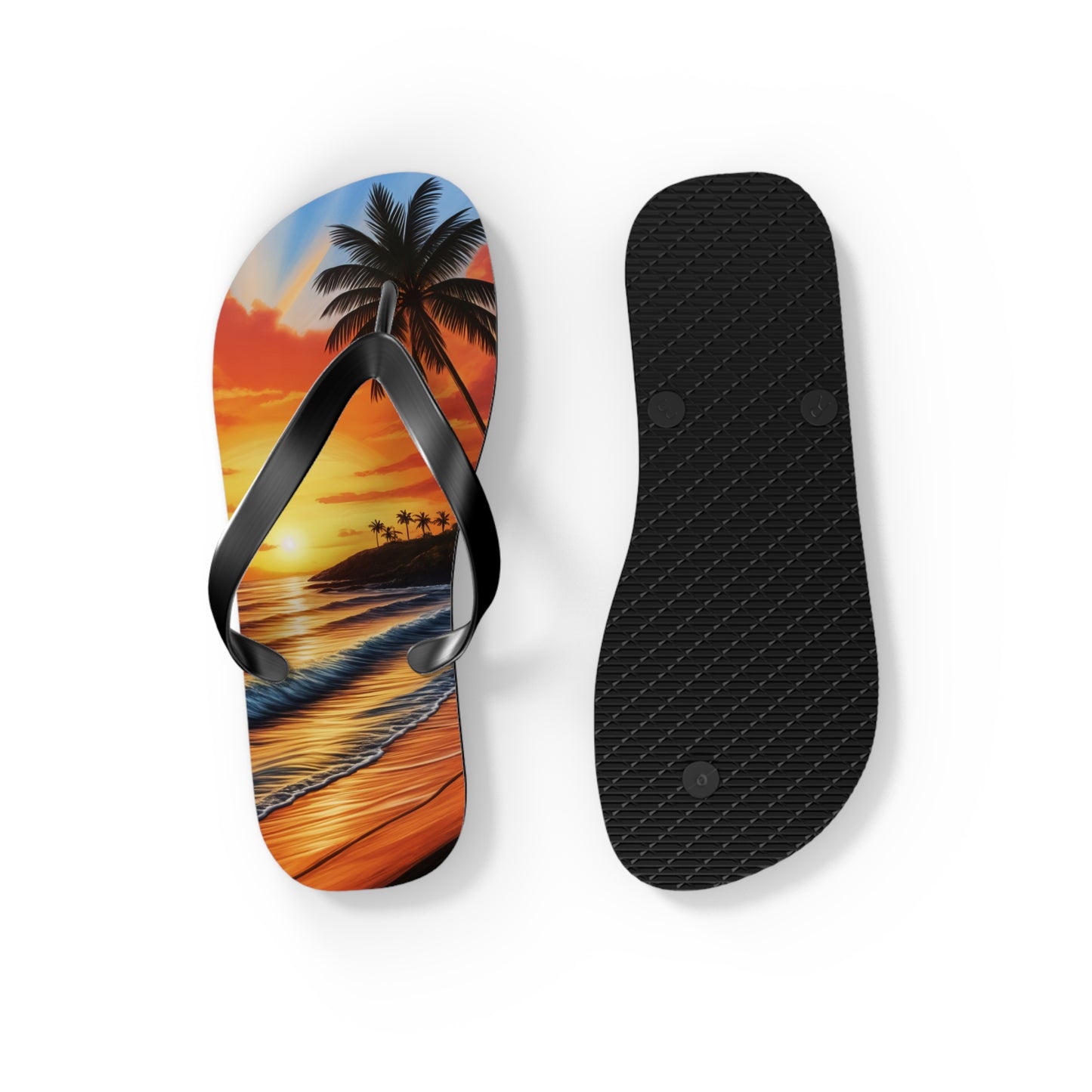 "Hawaiian Sunset" Flip Flops