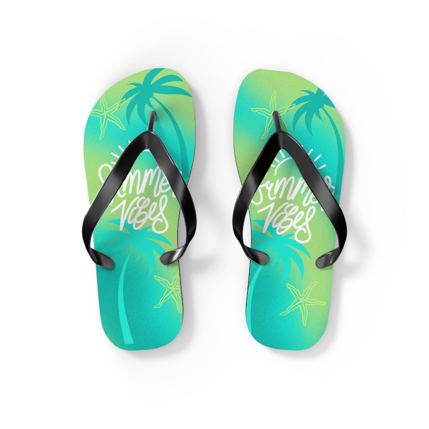 "Summer Vibes" Flip Flops