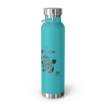 Ohana Copper Insulated Bottle with cap, 22oz