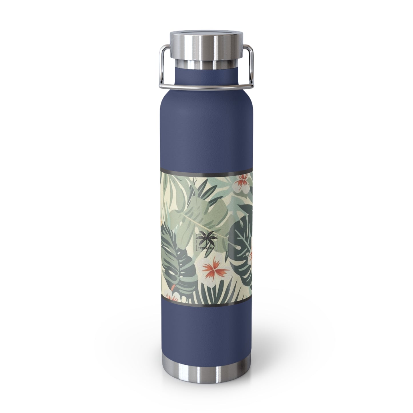 Tropicali Copper Insulated Bottle with cap, 22oz