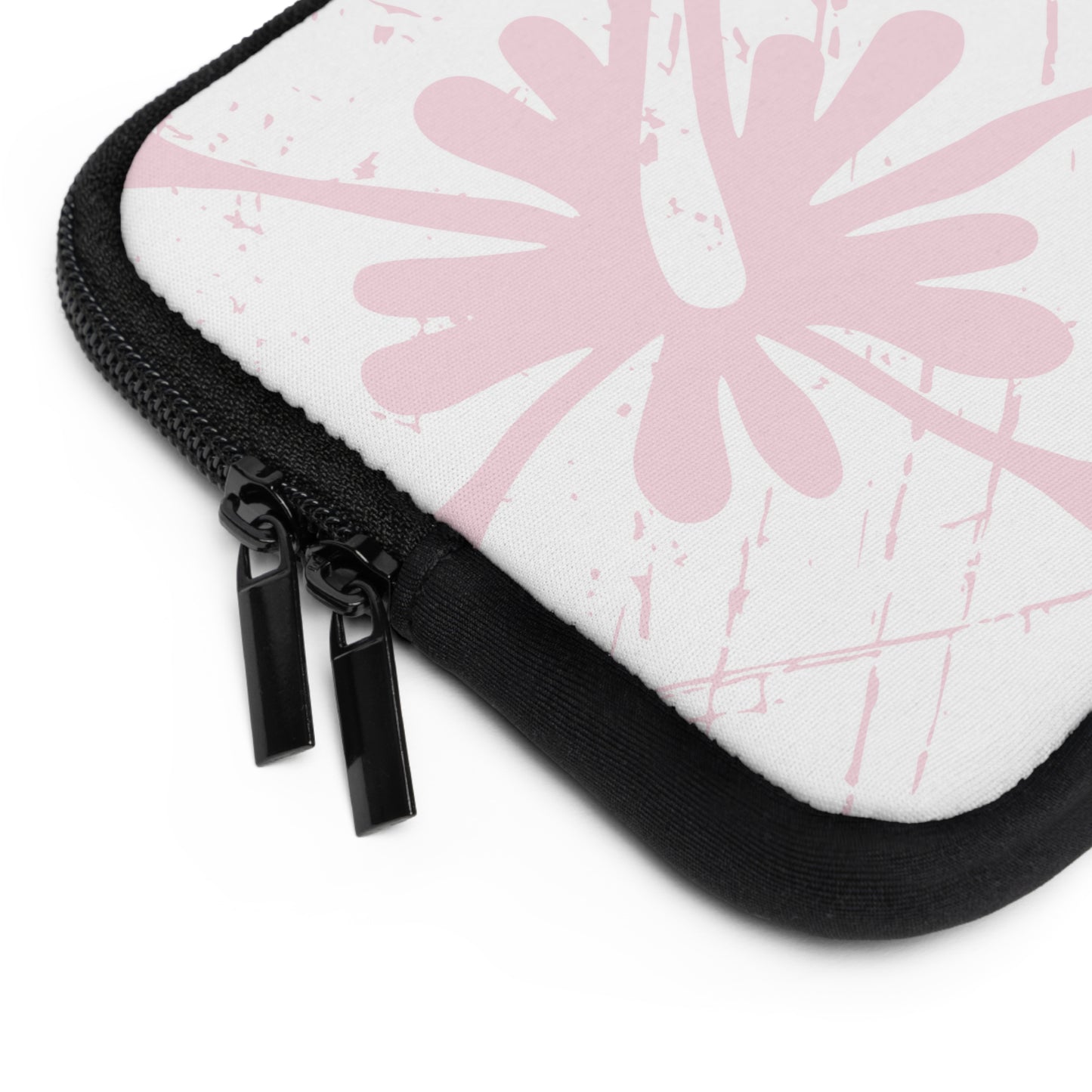 "The Classic Hibiscus" Laptop Sleeve - Distressed Pink