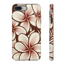 "The Plumeria" Phone Case - Mono Red