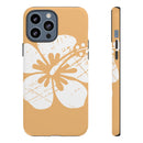 "The Classic Hibiscus" Phone Cover - Distressed Orange