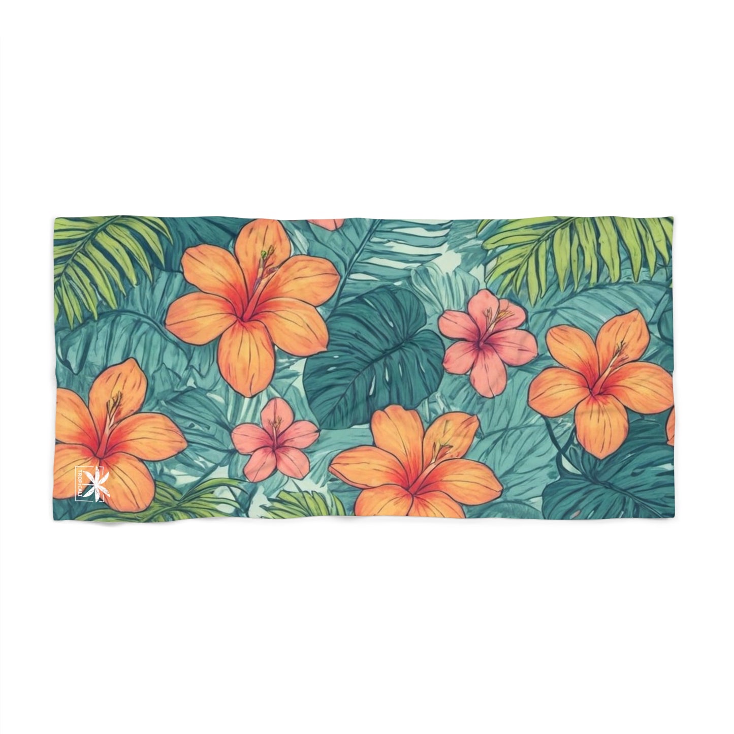 "Tropical Vibes" Beach Towel Wrap