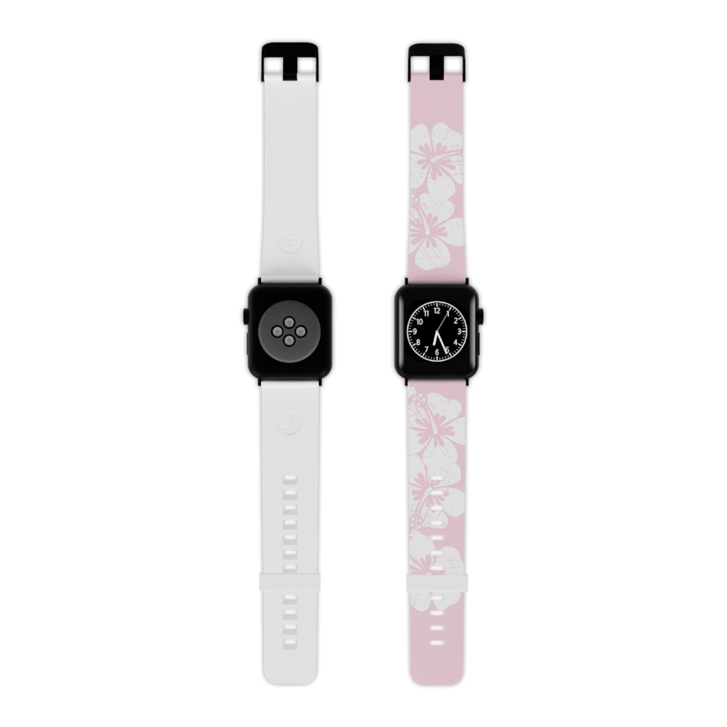 "The Classic Hibiscus" - Distressed Pink Watch Band for Apple Watch