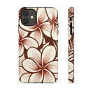 "The Plumeria" Phone Case - Mono Red
