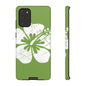 "The Classic Hibiscus"  Phone Case - Distressed Green