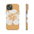 "The Classic Hibiscus" Phone Cover - Distressed Orange
