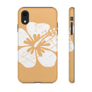 "The Classic Hibiscus" Phone Cover - Distressed Orange