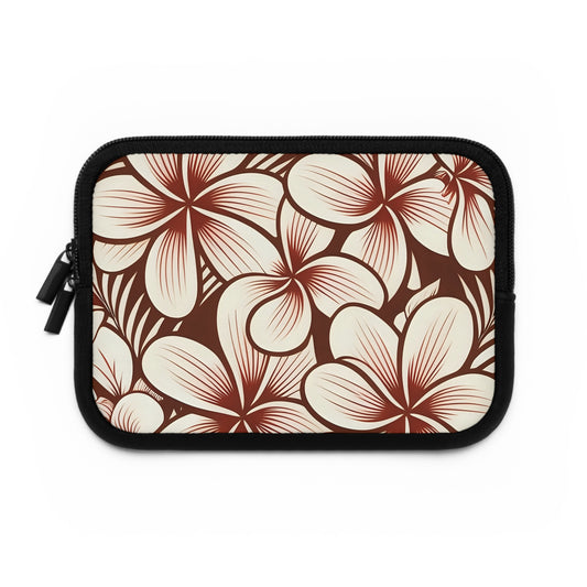 "The Plumeria" Laptop Sleeve - Mono Red