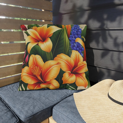 "Tropical Arrangements" Outdoor Pillow