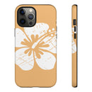 "The Classic Hibiscus" Phone Cover - Distressed Orange