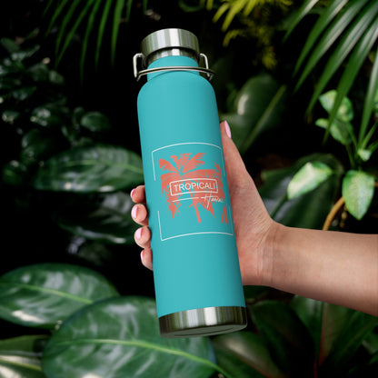 Tropicali Hawaii Copper Insulated Bottle with cap, 22oz