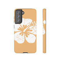 "The Classic Hibiscus" Phone Cover - Distressed Orange