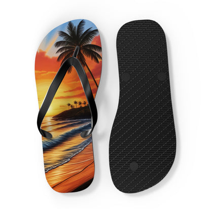 "Hawaiian Sunset" Flip Flops