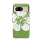 "The Classic Hibiscus"  Phone Case - Distressed Green