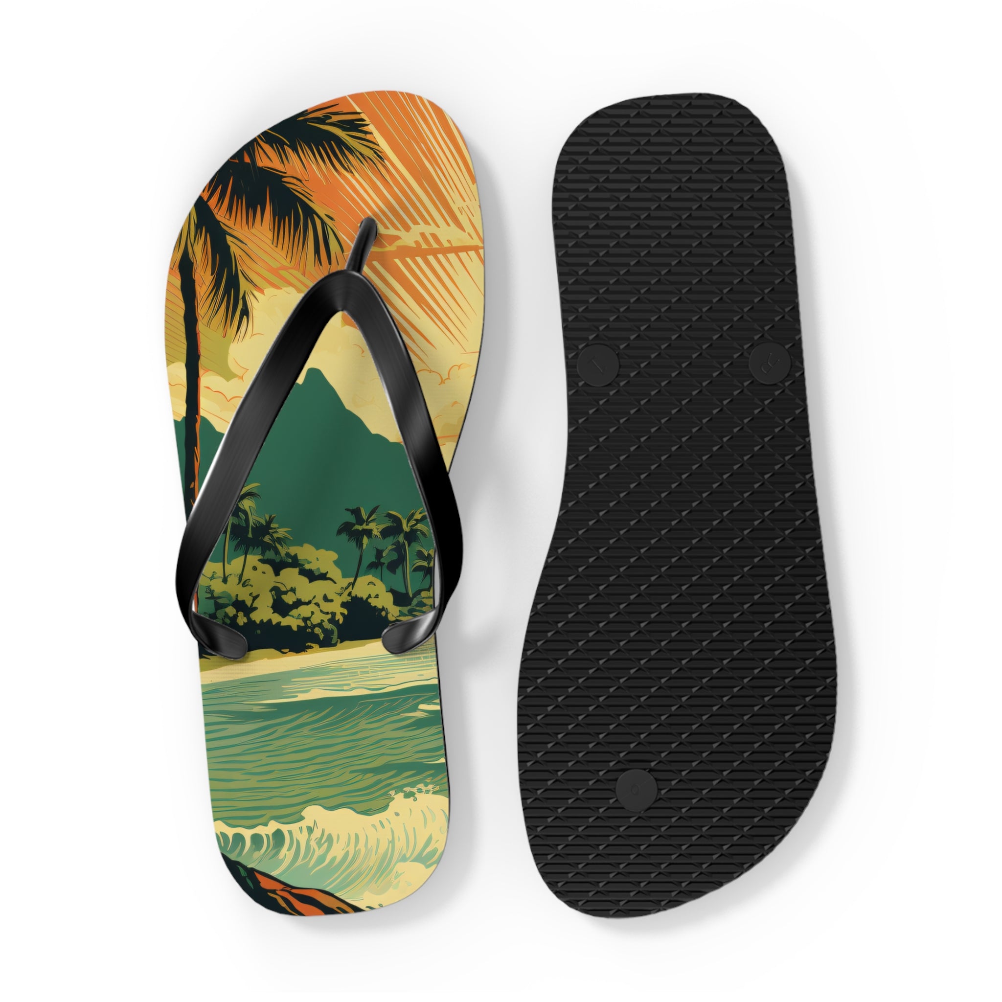 "Vintage Island" Flip Flops