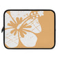 "The Classic Hibiscus" Laptop Sleeve - Distressed Orange