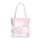 "The Classic Hibiscus" Tote Bag - Distressed Pink