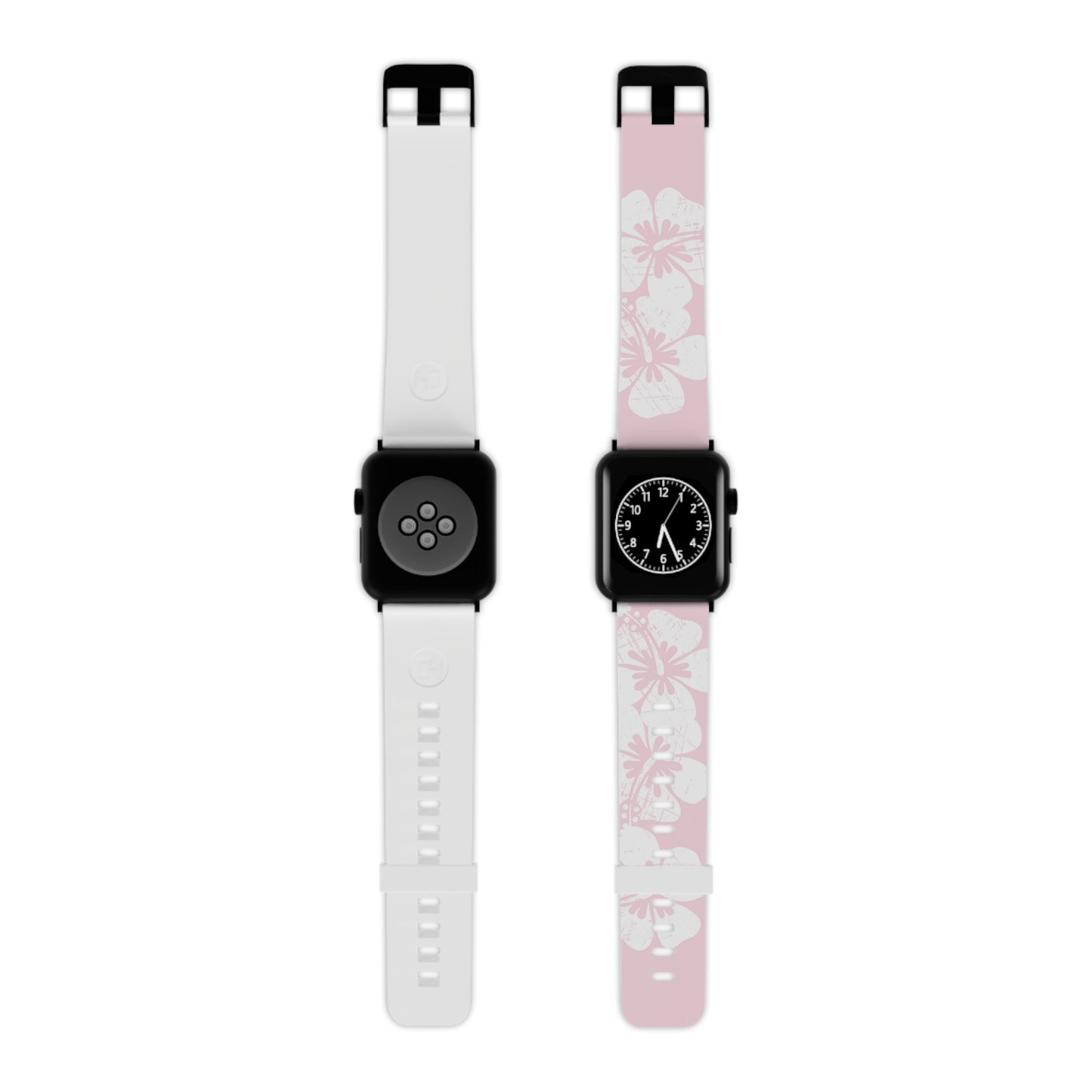 "The Classic Hibiscus" - Distressed Pink Watch Band for Apple Watch