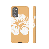 "The Classic Hibiscus" Phone Cover - Distressed Orange