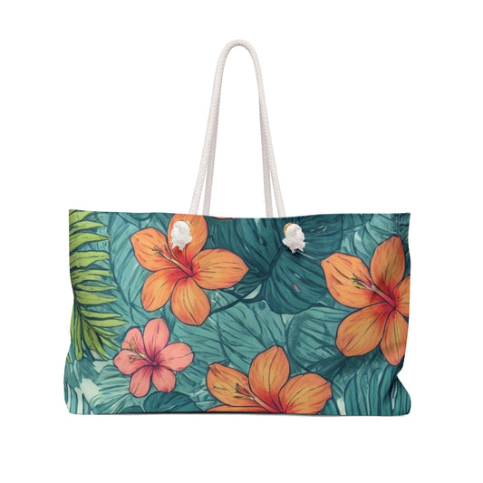 "Tropical Vibes" Beach Bag