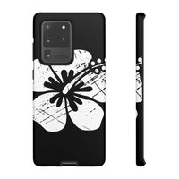 "The Classic Hibiscus" Phone Cover - Distressed Black