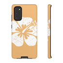 "The Classic Hibiscus" Phone Cover - Distressed Orange