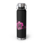 Aloha Hibiscus Copper Insulated Bottle with cap, 22oz