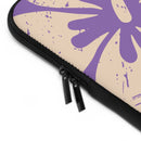 "The Classic Hibiscus" Laptop Sleeve - Distressed Ube Purple