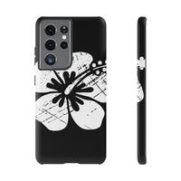 "The Classic Hibiscus" Phone Cover - Distressed Black