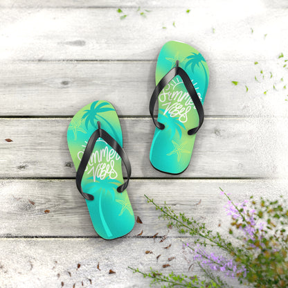 "Summer Vibes" Flip Flops