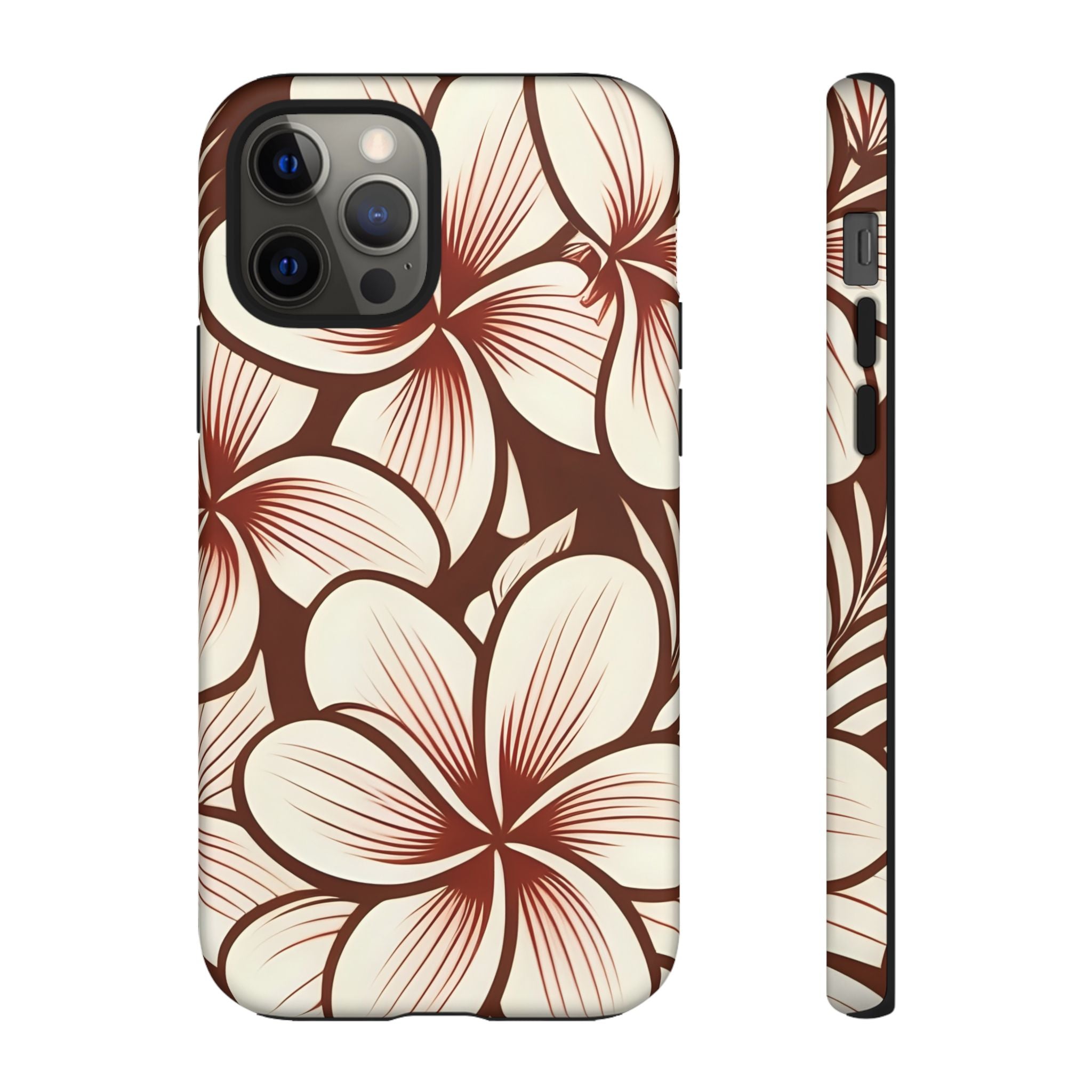 "The Plumeria" Phone Case - Mono Red