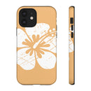 "The Classic Hibiscus" Phone Cover - Distressed Orange