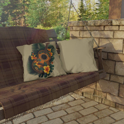 "The Ukulele"  Outdoor Pillow