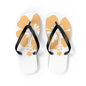 "Orange Hibiscus" Flip Flops