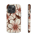 "The Plumeria" Phone Case - Mono Red