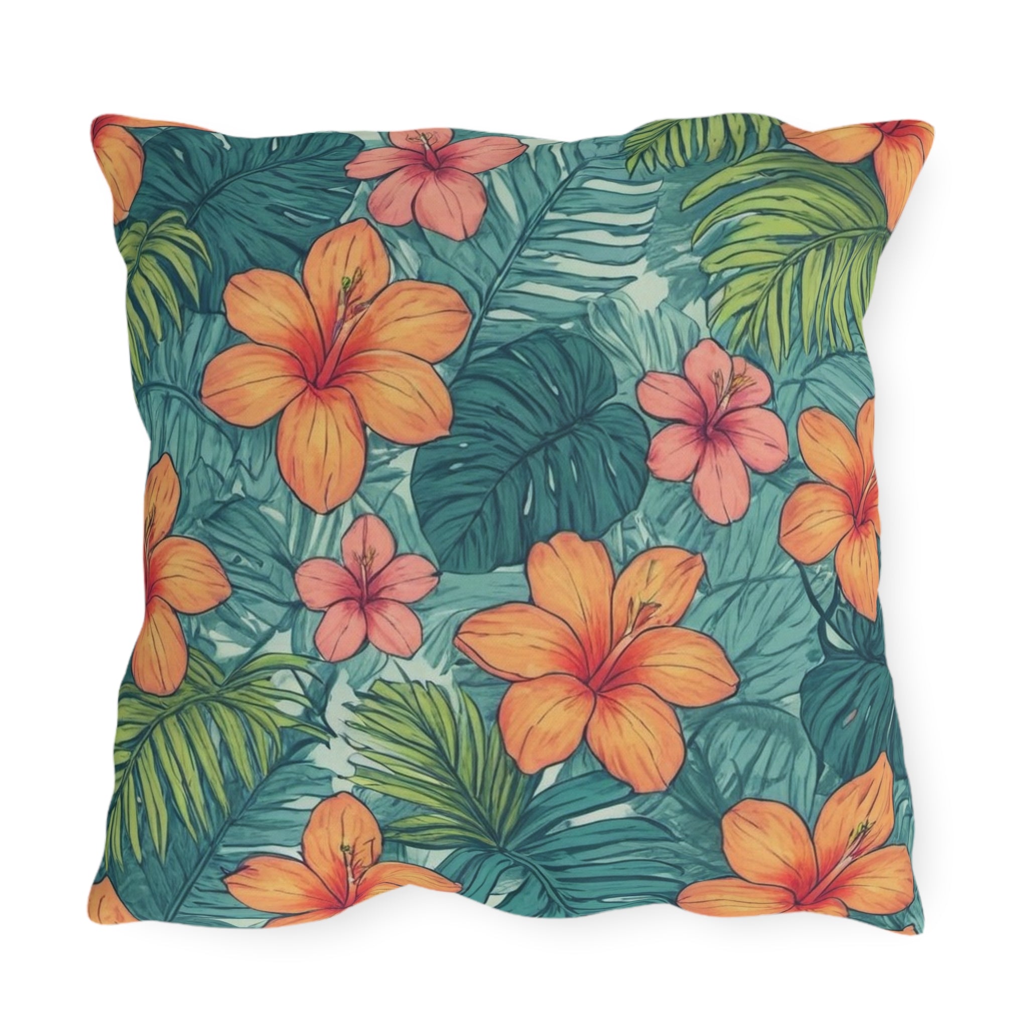 "Tropical Vibes" Outdoor Pillow
