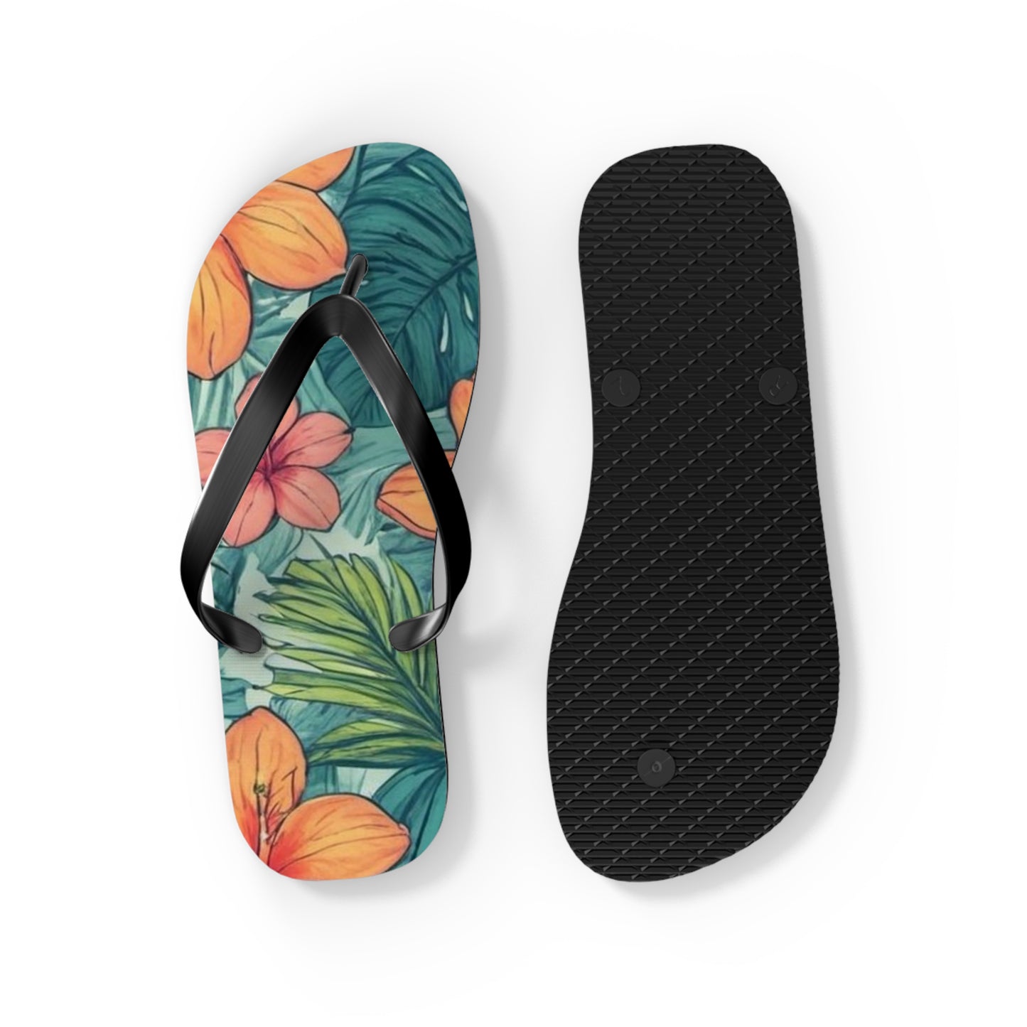 "Tropical Vibes" Flip Flops