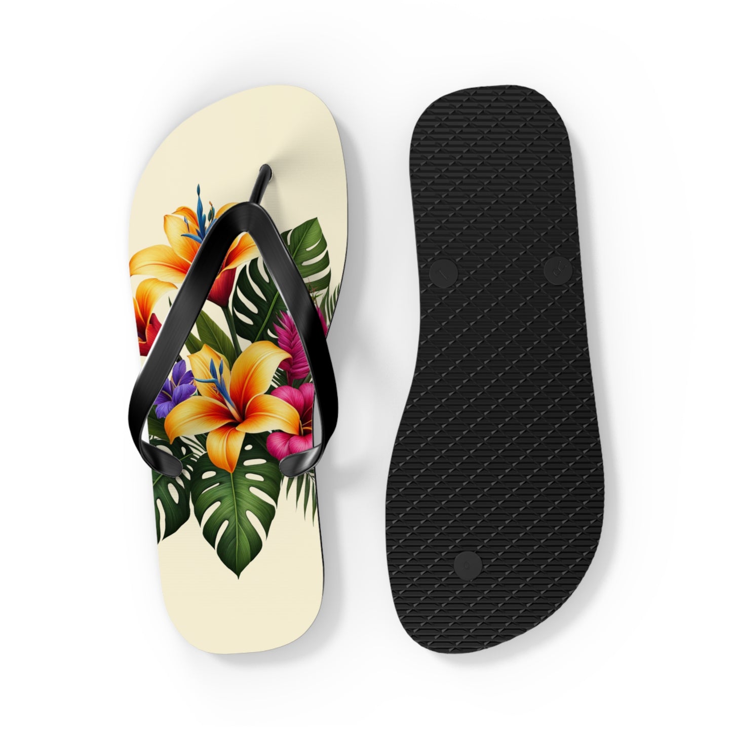 "Tropical Arrangement" Flip Flops