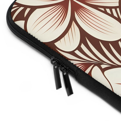 "The Plumeria" Laptop Sleeve - Mono Red