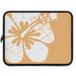 "The Classic Hibiscus" Laptop Sleeve - Distressed Orange