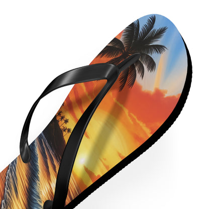 "Hawaiian Sunset" Flip Flops